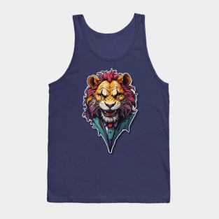 Evil Grin Lion Tank Top